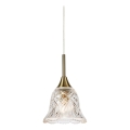 Markslöjd 109011 - Viseći luster LUNA na sajli 1xE14/40W/230V mesing