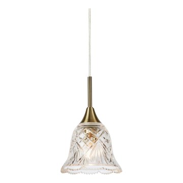 Markslöjd 109011 - Viseći luster LUNA na sajli 1xE14/40W/230V mesing