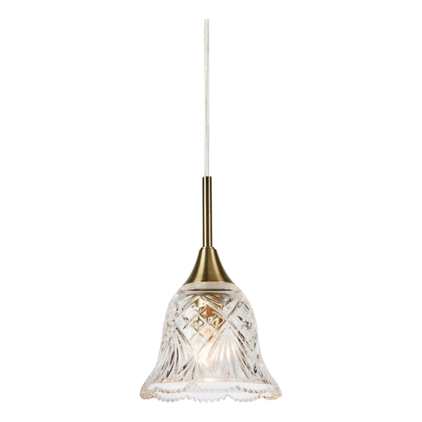 Markslöjd 109011 - Viseći luster LUNA na sajli 1xE14/40W/230V mesing