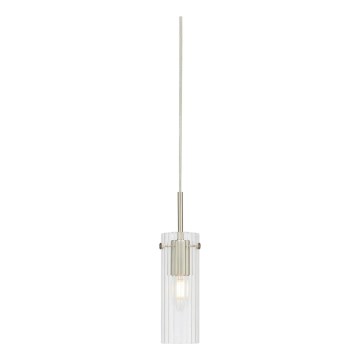 Markslöjd 109013 - Luster na sajli TIBIA 1xE14/40W/230V prozirno/mesing