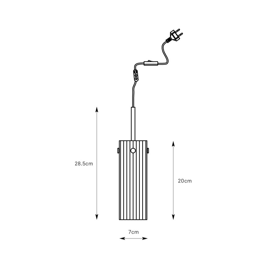 Markslöjd 109014 - Visilica na sajli TIBIA 1xE14/40W/230V mesing