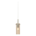 Markslöjd 109015 - Luster na sajli TIBIA 1xE14/40W/230V dimljeno bež/mesing