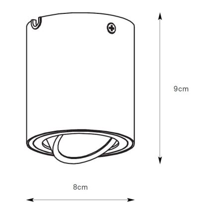 Markslöjd 109020 - LED spot s mogućnošću prigušivanja DIRETTO LED/5W/230V CRI 90 bijela