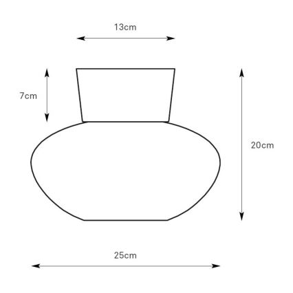 Markslöjd 109025 - Stropna svjetiljka MALAGA 1xE27/40W/230V promjera 25 cm matni krom
