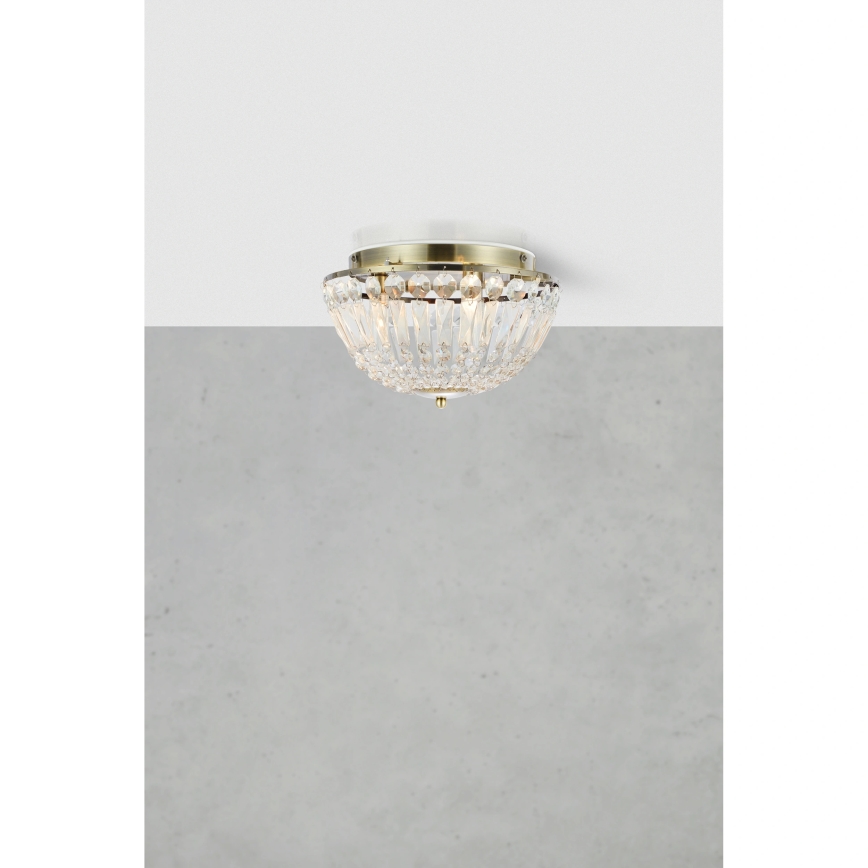 Markslöjd 109031 - Stropna svjetiljka za kupaonicu ESTELLE 3xG9/20W/230V promjer 30 cm IP44 mesing