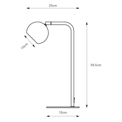 Markslöjd 109033 - Stolna lampa POP 1xGU10/7W/230V smeđa