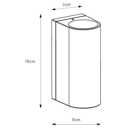 Markslöjd 109111 - LED vanjska zidna svjetiljka ALOR s regulacijom svjetline, 2xLED/4,9W/230V IP65, smeđa