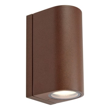 Markslöjd 109111 - LED vanjska zidna svjetiljka ALOR s regulacijom svjetline, 2xLED/4,9W/230V IP65, smeđa