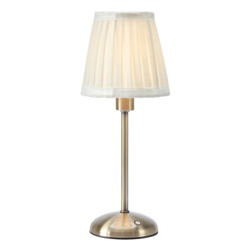 Markslöjd 109126 - LED stona lampa ANNO s mogućnošću prigušivanja, punjiva, dodirna 1xE14/2W/2000 mAh bijela/mesing