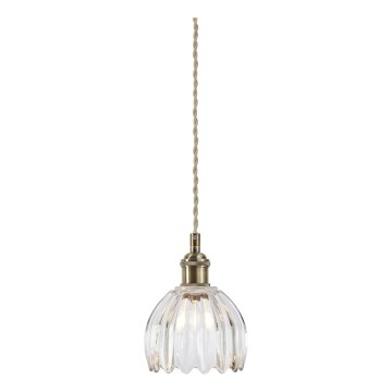Markslöjd 109136 - Viseća svjetiljka na kabelu GOTA 1xE14/40W/230V mesing/prozirno