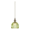 Markslöjd 109138 - Luster na sajli GOTA 1xE14/40W/230V zadimljeno-zelena/mesing
