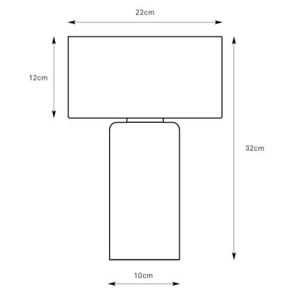 Markslöjd 109146 - Stolna lampa CORIN 1xE27/60W/230V ružičasto zlato