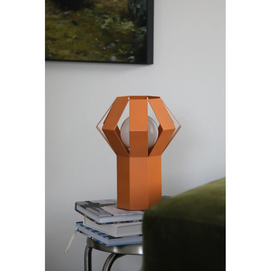 Markslöjd 109149 - Stolna lampa OCTA 1xE27/60W/230V narančasta