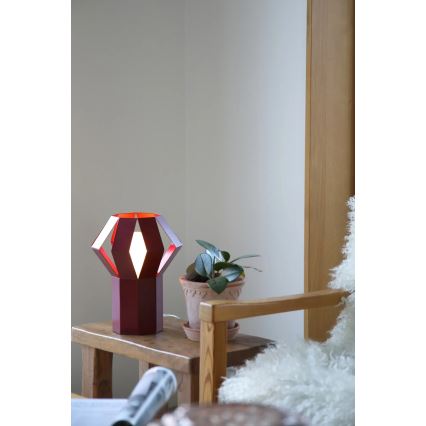 Markslöjd 109150 - Stolna lampa OCTA 1xE27/60W/230V bordo