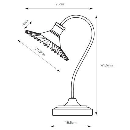 Markslöjd 109151 - Stolna lampa NOVIA 1xE27/60W/230V crna/dimno-siva