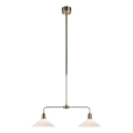 Markslöjd 109160 - Stropni luster na štapu VELA 2xE27/60W/230V bijela/mesing