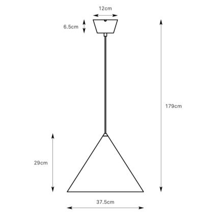 Markslöjd 109162 - Viseći luster na sajli TIP 1xE27/60W/230V Ø 37,5 cm siva