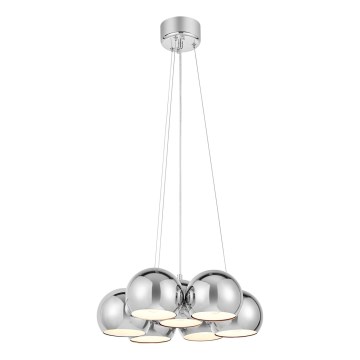 Markslöjd 109167 - Luster na sajli CUPOLO 7xE14/40W/230V Ø 45 cm, sjajni krom
