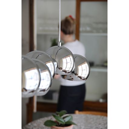 Markslöjd 109168 - Luster na sajli CUPOLO 7xE14/40W/230V sjajni krom