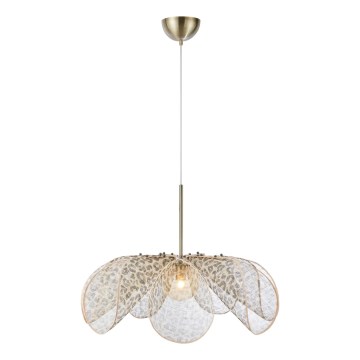 Markslöjd 109170 - Viseći luster STYRKA na sajli, 1x E27/40W/230V, Ø 75 cm, bež