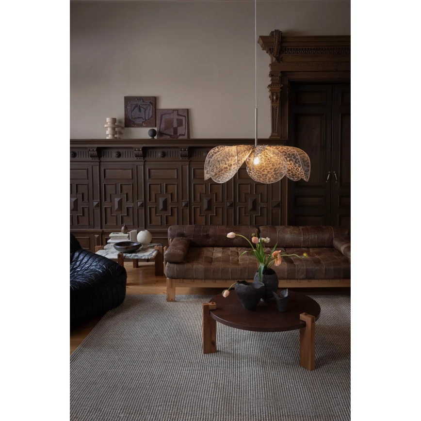 Markslöjd 109170 - Viseći luster STYRKA na sajli, 1x E27/40W/230V, Ø 75 cm, bež