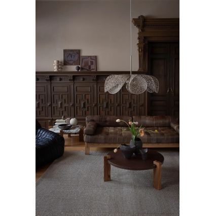 Markslöjd 109170 - Viseći luster STYRKA na sajli, 1x E27/40W/230V, Ø 75 cm, bež