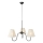 Markslöjd 109172 - Viseći luster na sajli VEYA 3xE14/40W/230V Ø 90 cm lan/crna