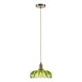 Markslöjd 109177 - Luster na sajli KURAGE 1xE27/40W/230V mesing/zadimljeno-zelena