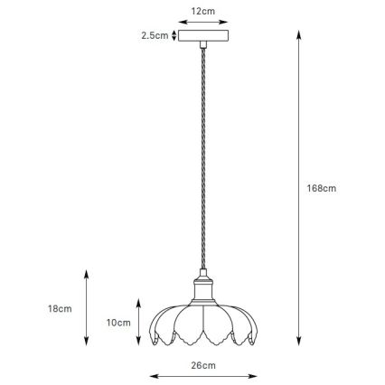Markslöjd 109178 - Viseći luster na sajli KURAGE 1xE27/40W/230V mesing/zadimljena ružičasta