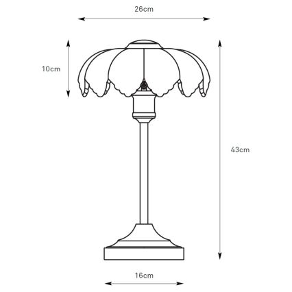 Markslöjd 109180 - Stolna lampa KURAGE 1xE27/60W/230V mesing/zadimljena bež