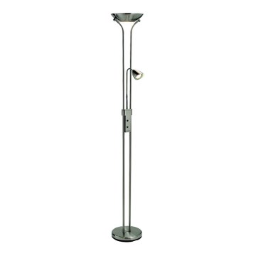 Markslöjd 111241 - Prigušiva podna lampa DETROIT 1xR7s/230W/230V + 1xGU10/35W sjajni krom
