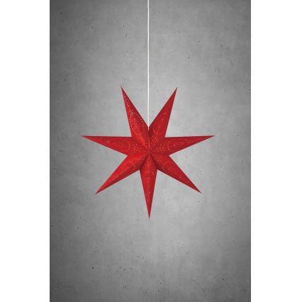 Markslöjd 700120 - Božićna dekoracija ARATORP 1xE14/25W/230V Ø 75 cm crvena