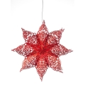 Markslöjd 702561 - Božićna dekoracija HALL 1xE14/25W/230V crvena 70 cm