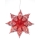 Markslöjd 702561 - Božićna dekoracija HALL 1xE14/25W/230V crvena 70 cm