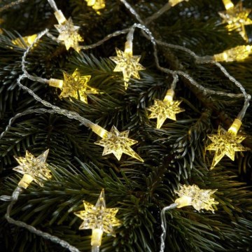 Markslöjd 702935 - LED Božićna svjetlosna lanac STJÄRNA 20xLED/3xAA 1,9m toplo bijela