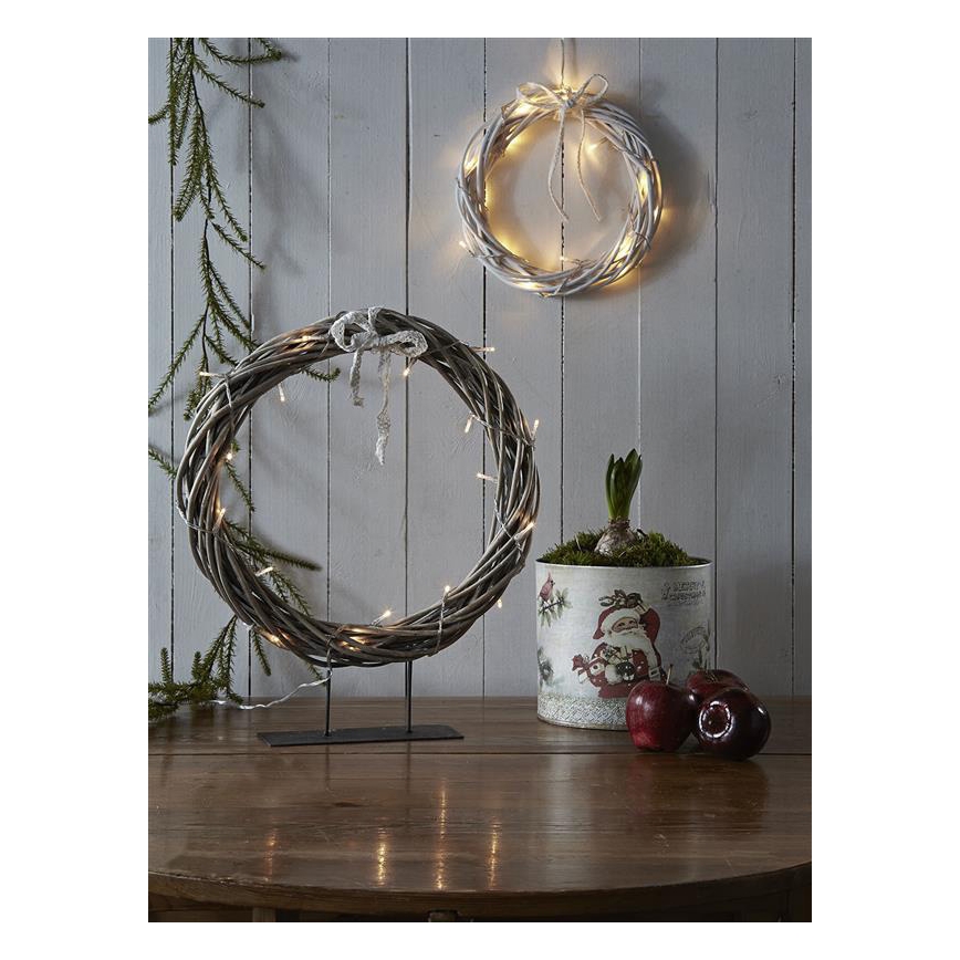 Markslöjd 703108 - Božićna dekoracija KILSTORP LED/1,2W/3xAA 35 cm siv