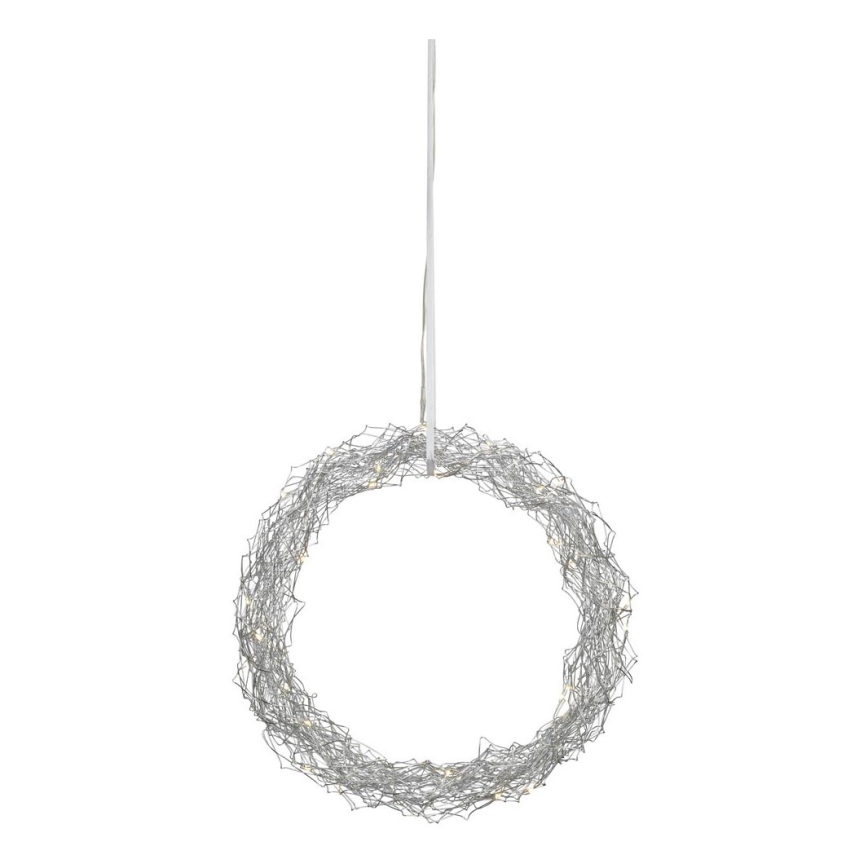 Markslöjd 703442 - LED Božićna dekoracija JULLE 30xLED/0,03W/3xAA srebrna
