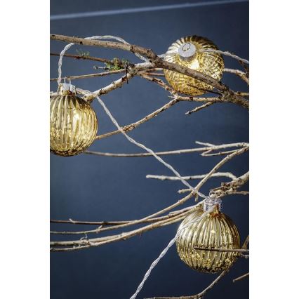 Markslöjd 703781 - LED Božićne lampice BIGSOLO 10xLED/3xAA 1,65m topla bijela