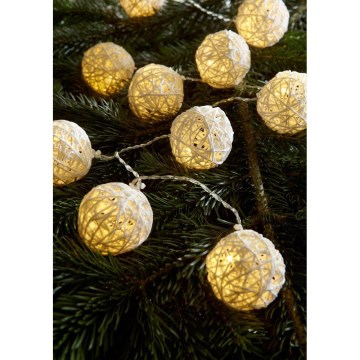 Markslöjd 703901 - Božićna dekoracija SIA LED/0,06W/3xAA 150cm