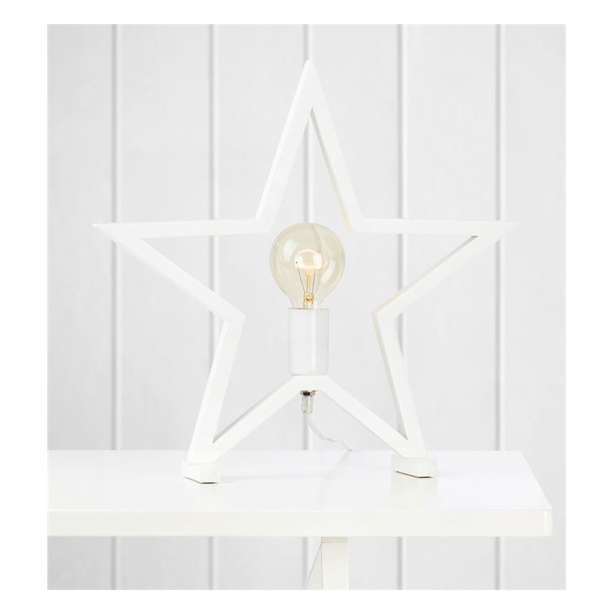Markslöjd 704550 - Božićna stolna lampa MARTA 1xE27/40W/230V bijela