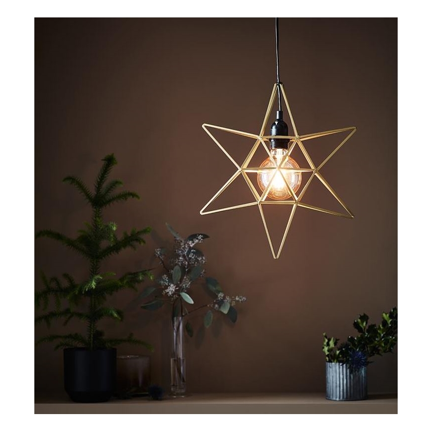 Markslöjd 705298 - Božićna dekoracija CONTOUR 1xE27/40W/230V zlatna