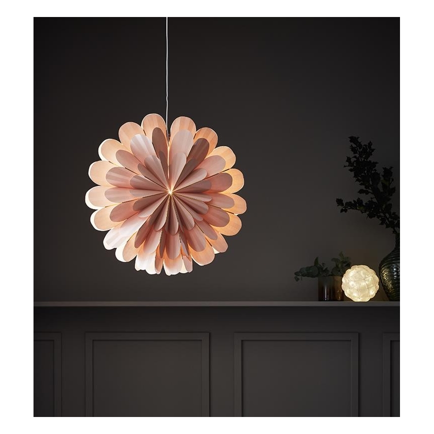 Markslöjd 705307 - Božićna dekoracija MARIGOLD 1xE14/25W/230V 60 cm ružičasta