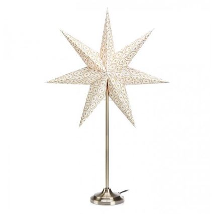 Markslöjd 705310 - Božićna dekoracija BAROQUE 1xE14/25W/230V 65 cm bijela/mat krom