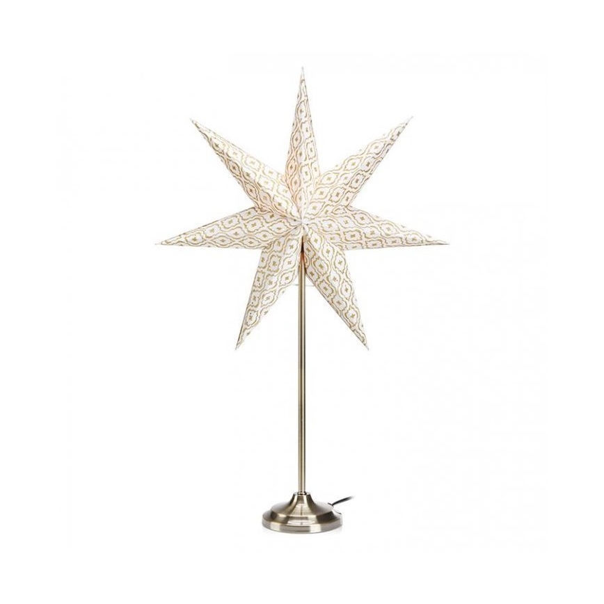 Markslöjd 705310 - Božićna dekoracija BAROQUE 1xE14/25W/230V 65 cm bijela/mat krom