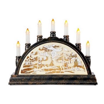 Markslöjd 705394 - LED Božićni svijećnjak KARSTEN 9xLED/0,06W/3xAA toplo bijela