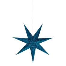Markslöjd 705487 - Božićna dekoracija VELOURS 1xE14/6W/230V 75 cm plava