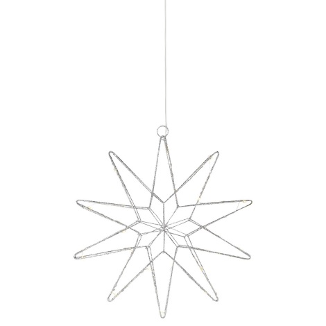 Markslöjd 705750 - LED Božićna dekoracija GLEAM LED/0,6W/3xAA srebrna