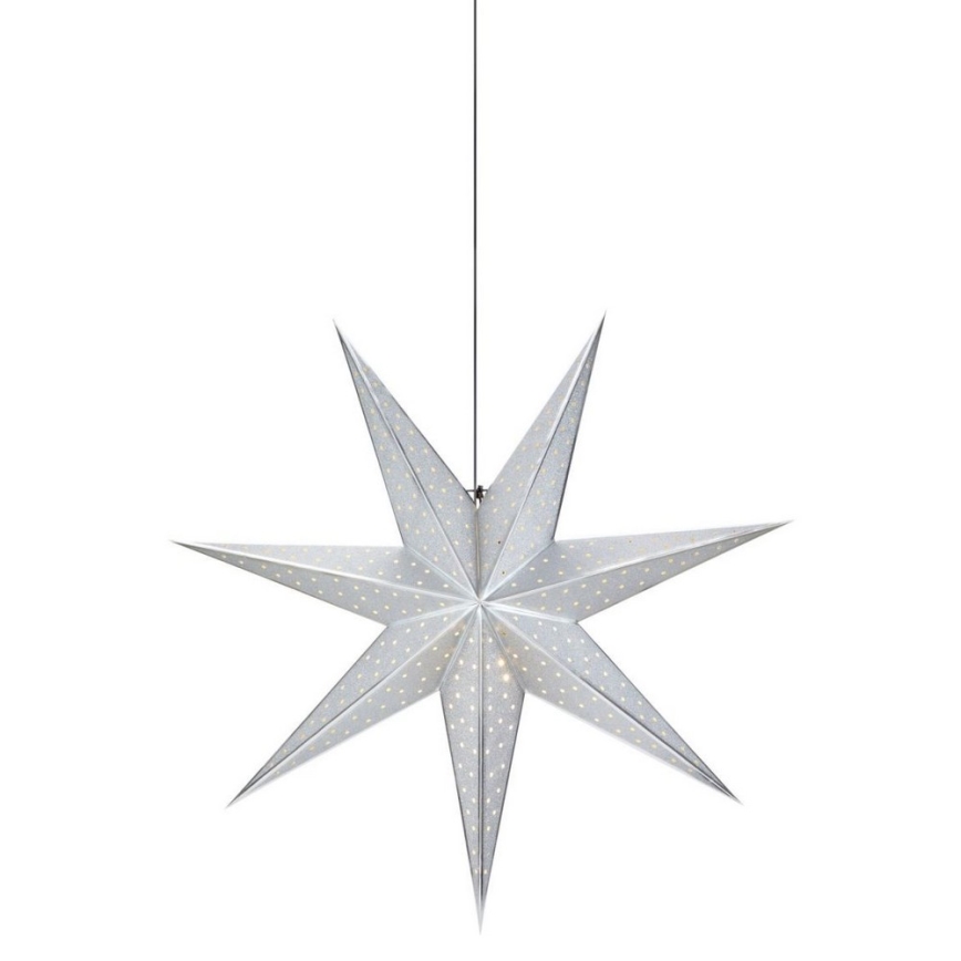 Markslöjd 705769 - Božićna dekoracija GLITTER 1xE14/25W/230V pr. 45 cm srebrna