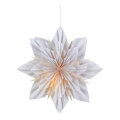 Markslöjd 705837 - Božićna dekoracija NEELA 1xE14/25W/230V promjer 45 cm siva