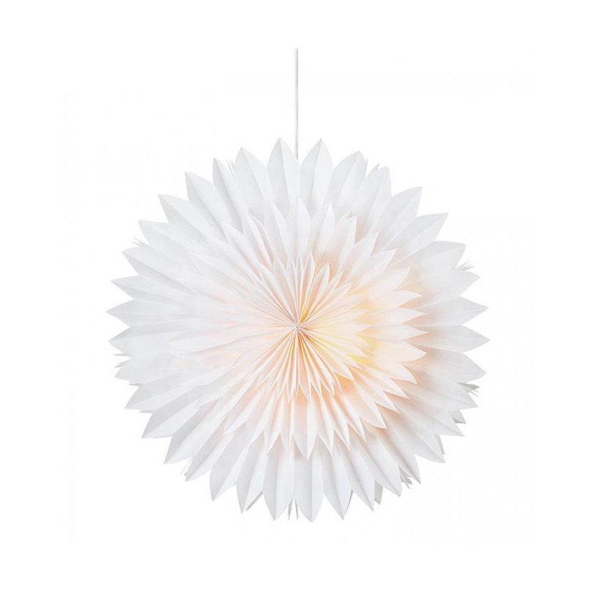 Markslöjd 705840 - Božićna dekoracija SOLINA 1xE14/25W/230V pr. 58 cm bijela